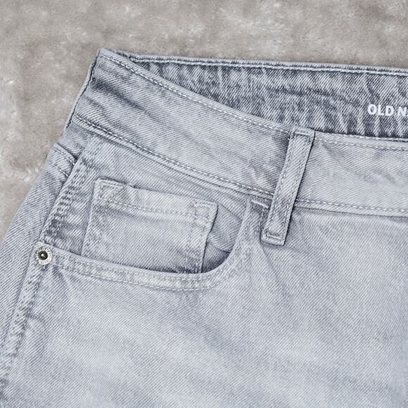 Old Navy Vintage Slim Gray High Rise Straight Leg Jeans Womens Size 6 NWT - Picture 14 of 16